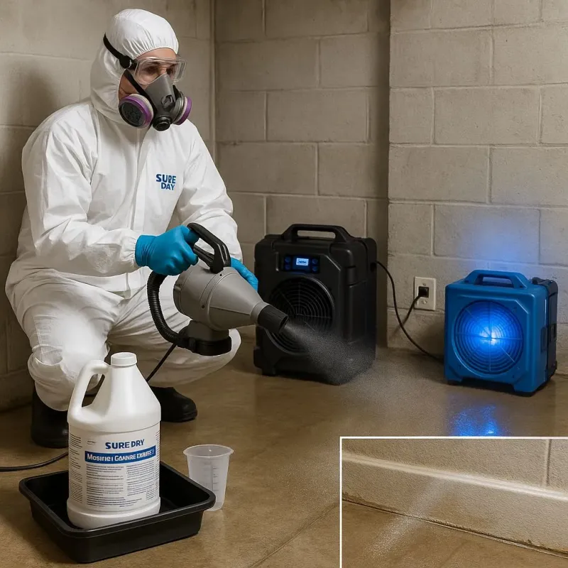 Sanitization and Odor Removal process in Moosup, CT
